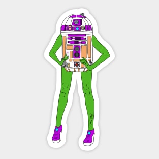 Alien Robot Cosplay Sticker